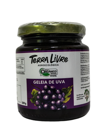 Geleia de Uva Orgânica Sem Açúcar (200g) - Fresh Orgânicos