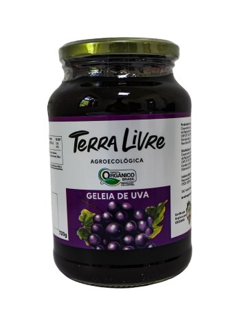 GELEIA DE UVA ORGANICA 720G TERRA LIVRE