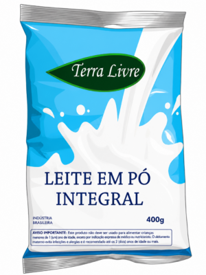 Leite em pó integral 400g LEITE EM PO INTEGRAL INSTANTANEO 400G TERRA LIVRE