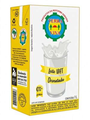 Leite uht desnatado LEITE LONGA VIDA DESNATADO TERRA VIVA 1LT